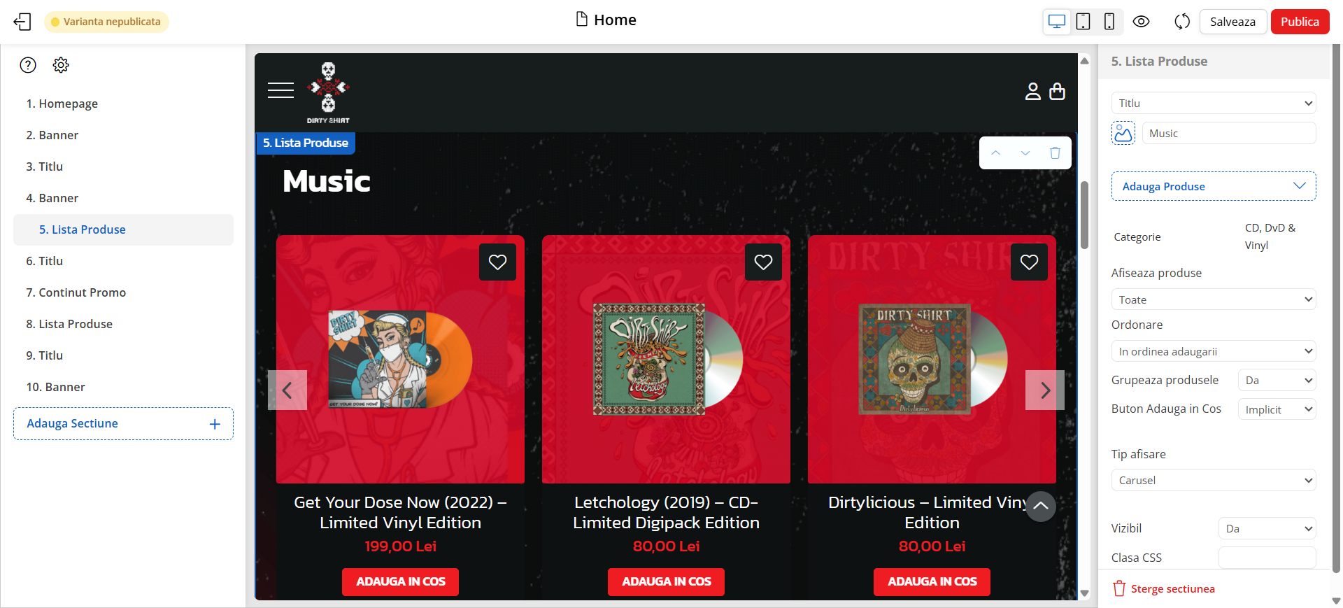 dirty-lista produse.png